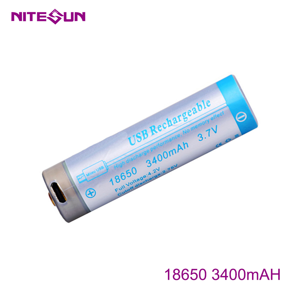 NITESUN 18650 3400mah Rechargeable Li-ion Battery