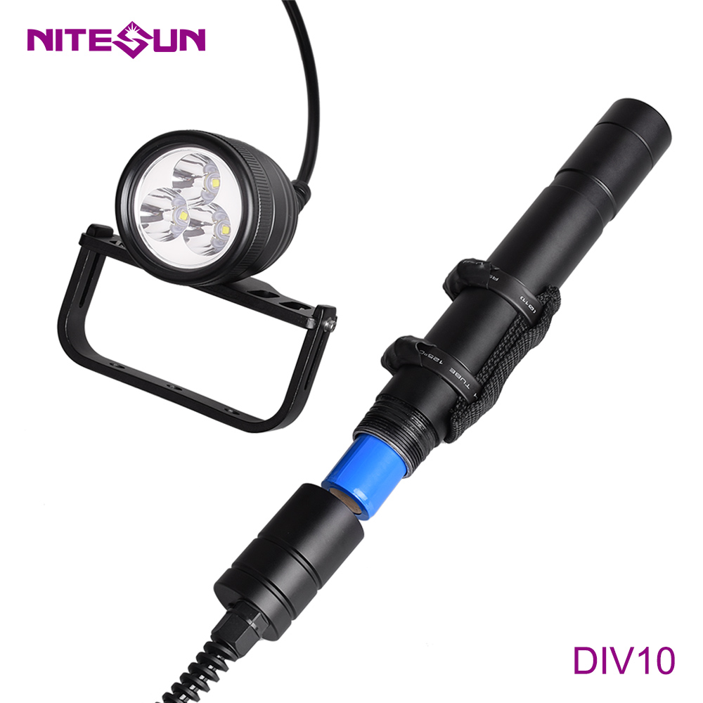 NITESUN DIV10 Scuba Diving Flashlight