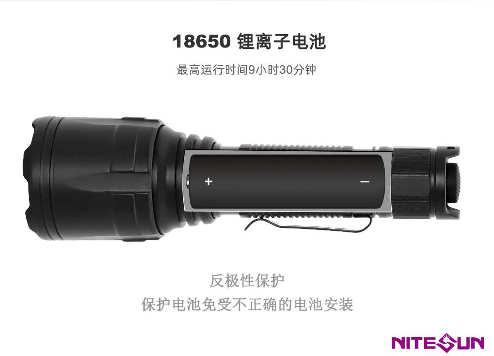 NITESUN NS23战术手电筒，户外手电筒，手持手电筒，强光手电筒