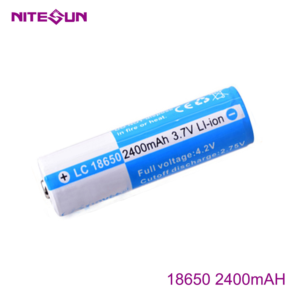 NITESUN 18650 2400mah Rechargeable Li-ion Battery