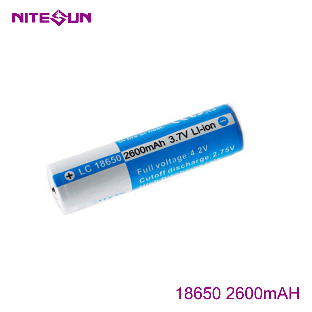 NITESUN 18650 2600mah Rechargeable Li-ion Battery