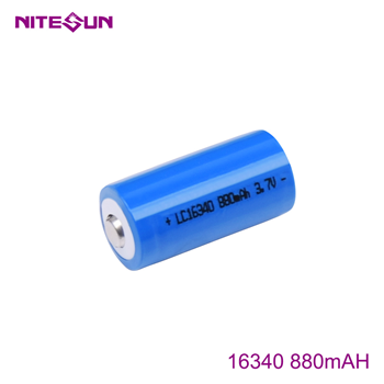 NITESUN 16340 880mah Rechargeable Li-ion Battery