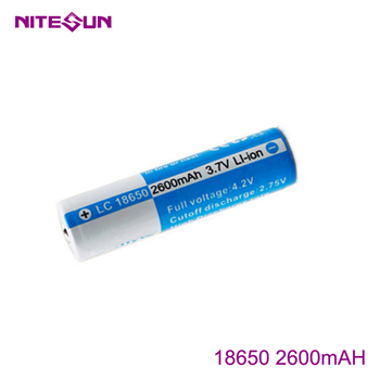 NITESUN 18650 2600mah Rechargeable Li-ion Battery